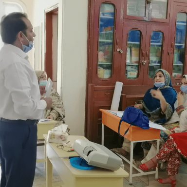 Training teachers at Shahibagh Campus